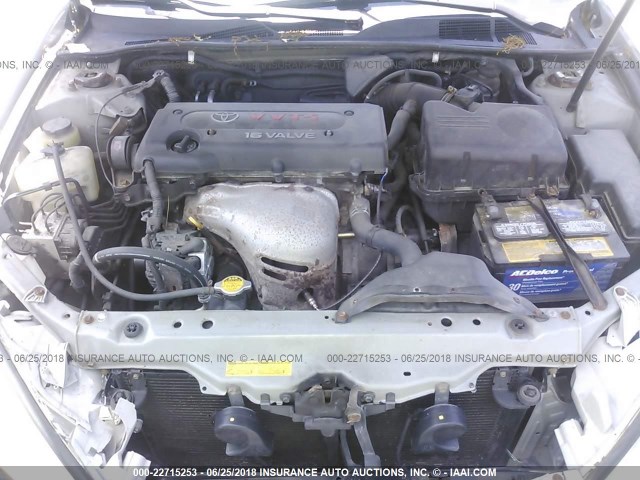 4T1BE32K13U650152 - 2003 TOYOTA CAMRY LE/XLE/SE ვერცხლისფერი ფოტო 10