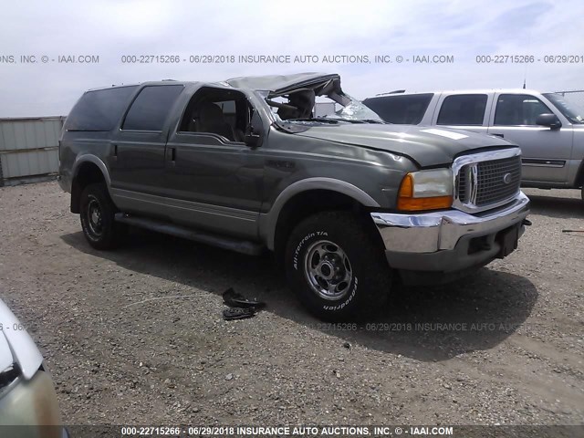 1FMNU43S2YEE02823 - 2000 FORD EXCURSION LIMITED GREEN photo 1
