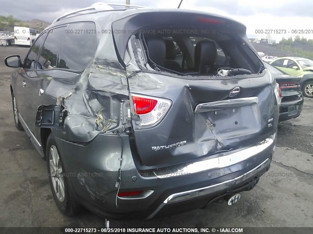 5N1AR2MM5FC651436 - 2015 NISSAN PATHFINDER S/SV/SL/PLATINUM GRAY photo 6