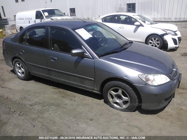 JHMES956X4S017169 - 2004 HONDA CIVIC HYBRID GRAY photo 1