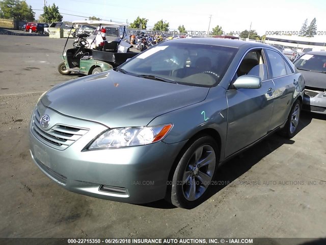 4T1BE46K17U653946 - 2007 TOYOTA CAMRY NEW GENERAT CE/LE/XLE/SE GREEN photo 2
