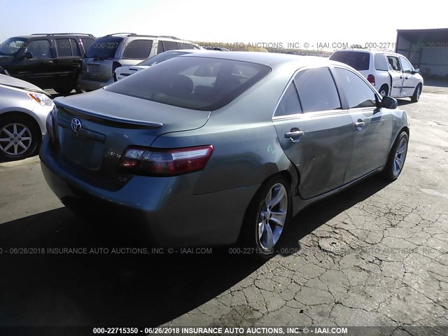 4T1BE46K17U653946 - 2007 TOYOTA CAMRY NEW GENERAT CE/LE/XLE/SE GREEN photo 4