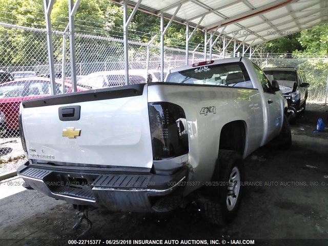 1GCNKPEA9BZ178787 - 2011 CHEVROLET SILVERADO K1500 SILVER photo 4