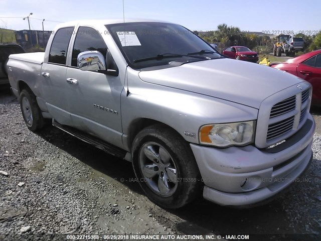 1D7HA18DX3S331292 - 2003 DODGE RAM 1500 ST/SLT SILVER photo 1