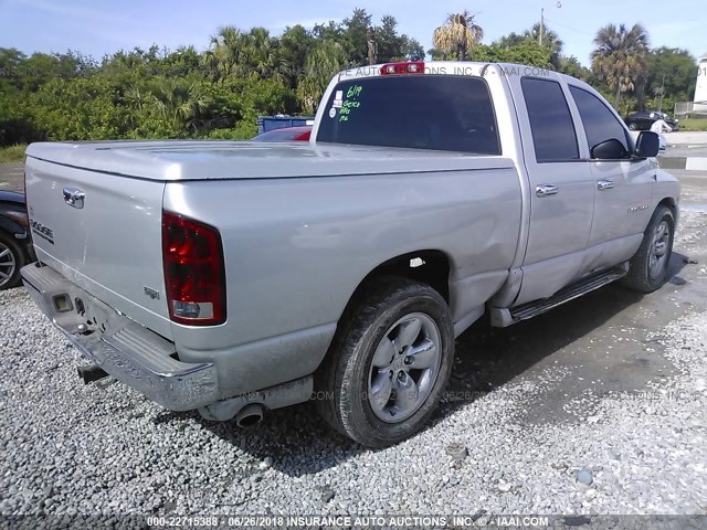 1D7HA18DX3S331292 - 2003 DODGE RAM 1500 ST/SLT SILVER photo 4