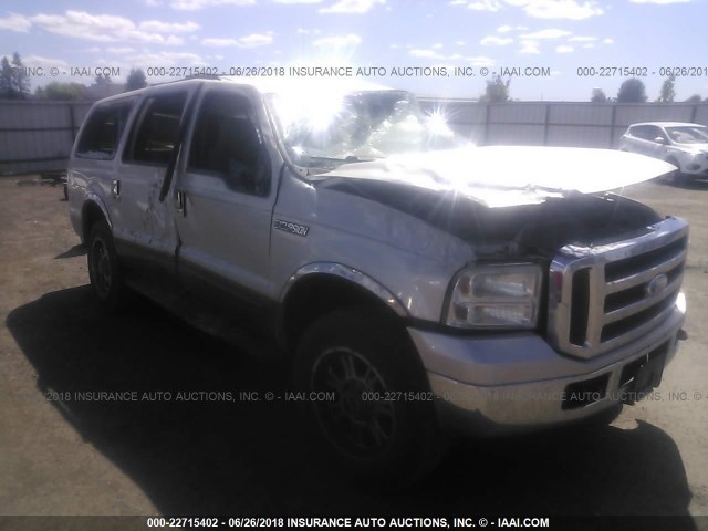 1FMNU41S75EB25598 - 2005 FORD EXCURSION XLT GRAY photo 1