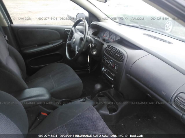 1B3ES46C71D147310 - 2001 DODGE NEON SE/ES SILVER photo 5