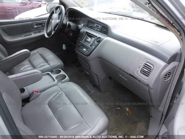 5FNRL18764B038247 - 2004 HONDA ODYSSEY EXL SILVER photo 5