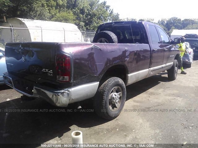3D7KS28D25G755827 - 2005 DODGE RAM 2500 ST/SLT 栗色 照片 4
