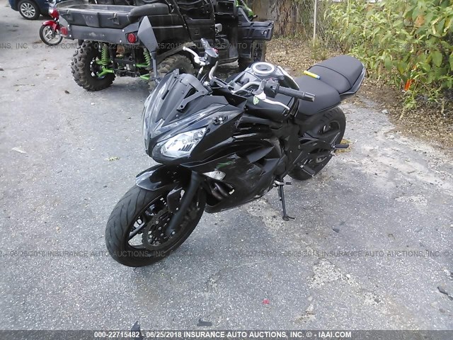 JKAEXEE19FDA20469 - 2015 KAWASAKI EX650 E BLACK photo 2