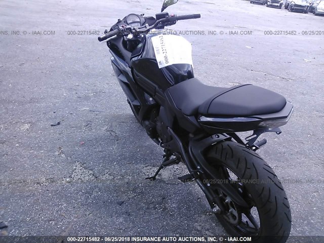 JKAEXEE19FDA20469 - 2015 KAWASAKI EX650 E BLACK photo 3