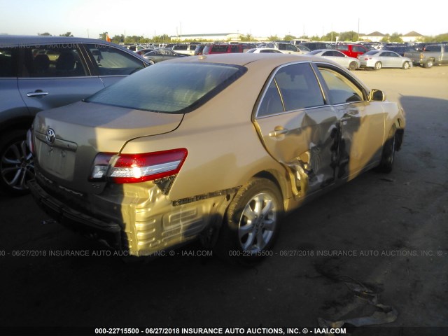 4T1BF3EK6BU171314 - 2011 TOYOTA CAMRY SE/LE/XLE ოქროსფერი ფოტო 4