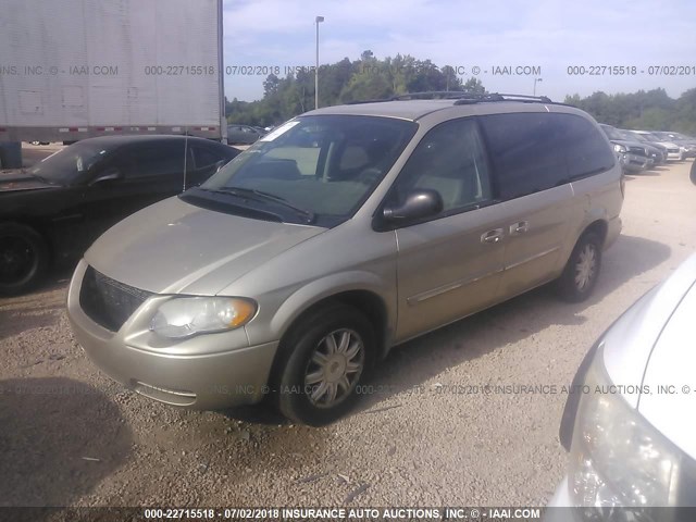 2C4GP54L05R384080 - 2005 CHRYSLER TOWN & COUNTRY TOURING GOLD photo 2