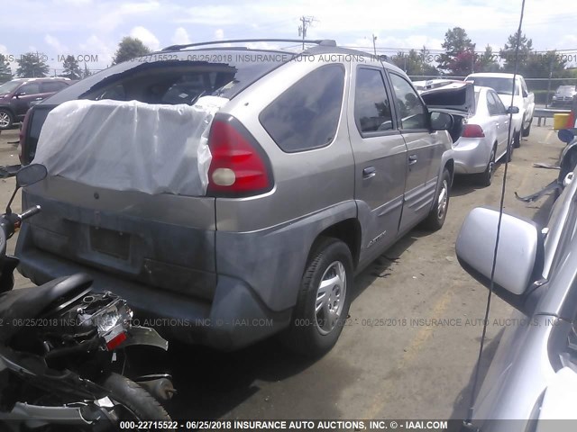 3G7DA03E11S527009 - 2001 PONTIAC AZTEK BEIGE photo 4