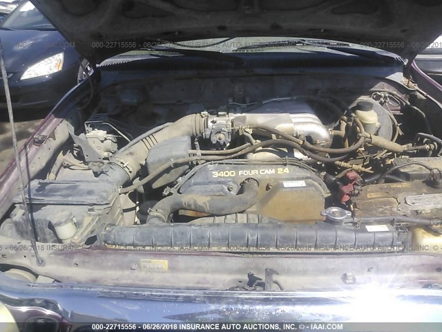 5TEGN92NX4Z427219 - 2004 TOYOTA TACOMA DOUBLE CAB PRERUNNER RED photo 10