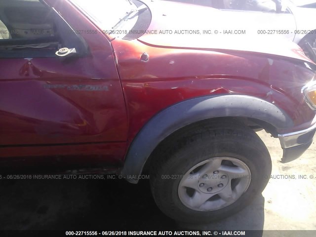 5TEGN92NX4Z427219 - 2004 TOYOTA TACOMA DOUBLE CAB PRERUNNER RED photo 6