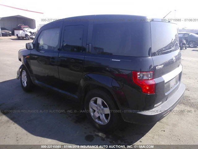 5J6YH28379L002694 - 2009 HONDA ELEMENT LX BLACK photo 3