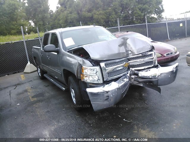 3GCPKSE76DG340233 - 2013 CHEVROLET SILVERADO K1500 LT GRAY photo 1