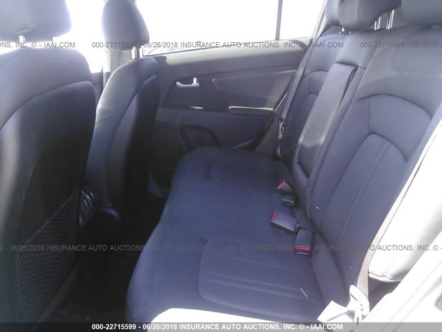 KNDPC3AC1F7769879 - 2015 KIA SPORTAGE EX GRAY photo 8