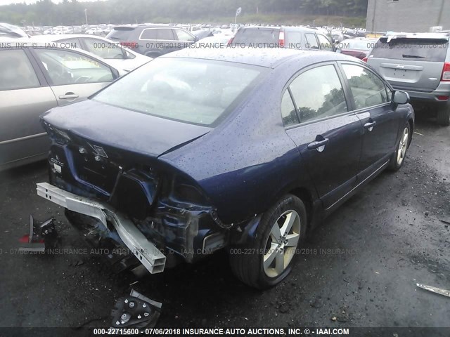 2HGFA16908H519139 - 2008 HONDA CIVIC EXL ლურჯი ფოტო 4