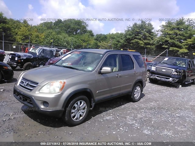 SHSRD78976U439304 - 2006 HONDA CR-V SE/EX TAN photo 2