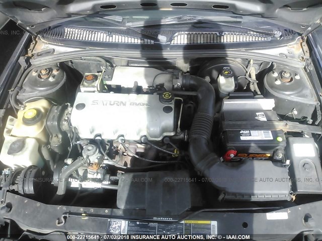 1G8ZH52831Z304740 - 2001 SATURN SL1 BLACK photo 10