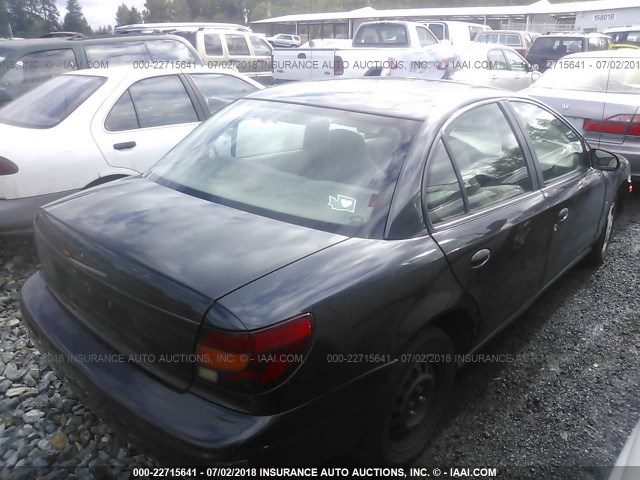 1G8ZH52831Z304740 - 2001 SATURN SL1 BLACK photo 4