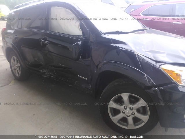 2T3DF4DV8BW146142 - 2011 TOYOTA RAV4 LIMITED BLACK photo 6