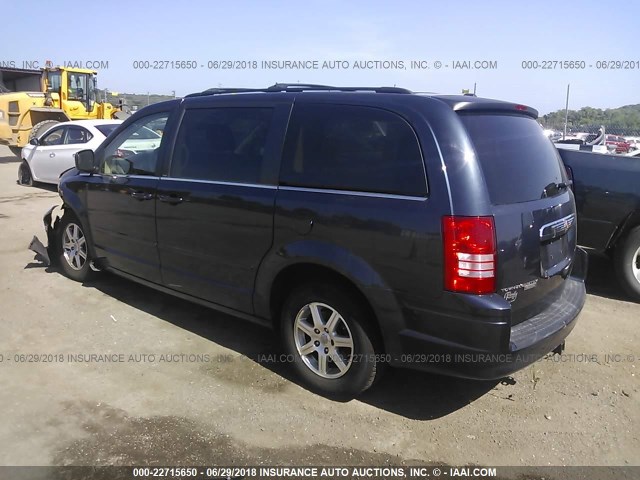 2A8HR54P78R765018 - 2008 CHRYSLER TOWN & COUNTRY TOURING BLUE photo 3