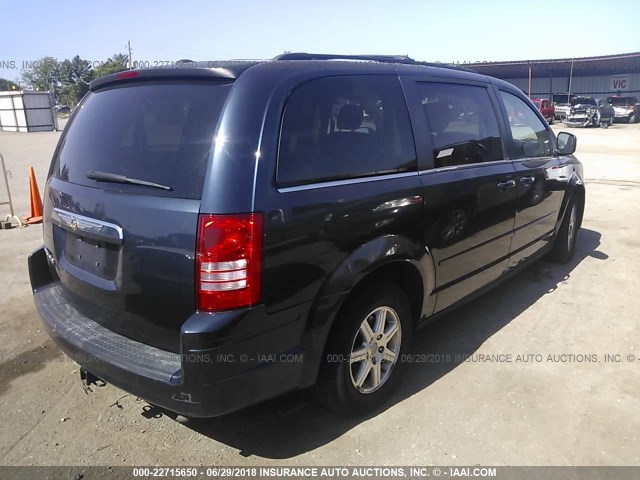 2A8HR54P78R765018 - 2008 CHRYSLER TOWN & COUNTRY TOURING BLUE photo 4