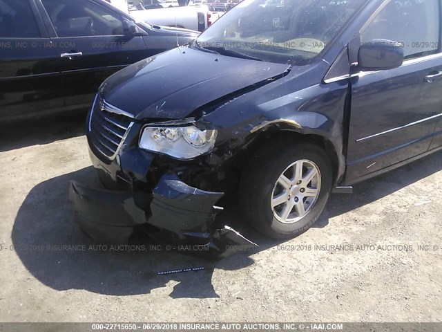 2A8HR54P78R765018 - 2008 CHRYSLER TOWN & COUNTRY TOURING BLUE photo 6