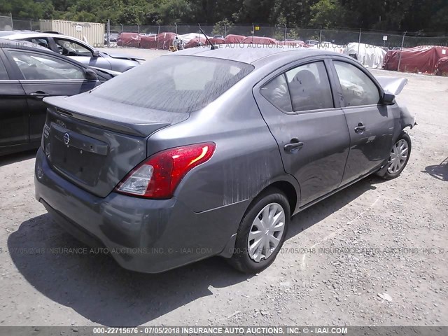 3N1CN7AP3HL849043 - 2017 NISSAN VERSA S/S PLUS/SV/SL GRAY photo 4