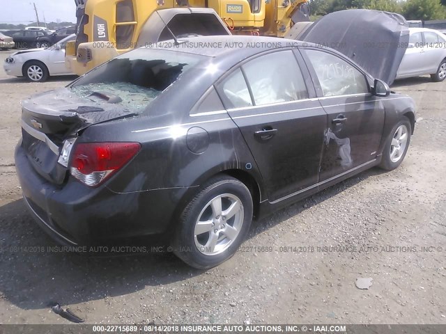 1G1PC5SB3D7239467 - 2013 CHEVROLET CRUZE LT BLACK photo 4