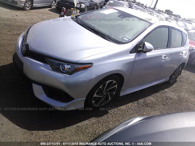 JTNKARJE6HJ534819 - 2017 TOYOTA COROLLA IM SILVER photo 2