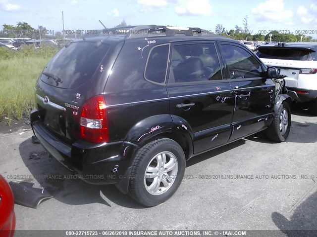 KM8JN12D48U855960 - 2008 HYUNDAI TUCSON SE/LIMITED BLACK photo 4