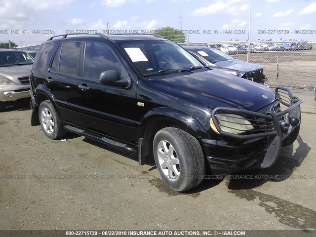 4JGAB72E2XA081714 - 1999 MERCEDES-BENZ ML 430 黑色 照片 1