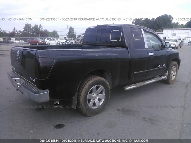 1N6AA06A27N221319 - 2007 NISSAN TITAN XE/SE/LE BLACK photo 4