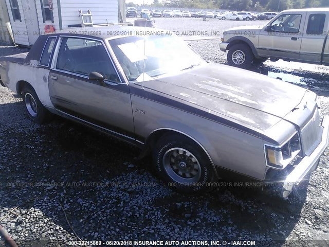 1G4AM47A1EH609990 - 1984 BUICK REGAL LIMITED BROWN photo 1