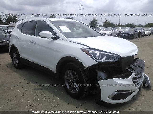 5XYZT3LB7JG559540 - 2018 HYUNDAI SANTA FE SPORT  WHITE photo 1