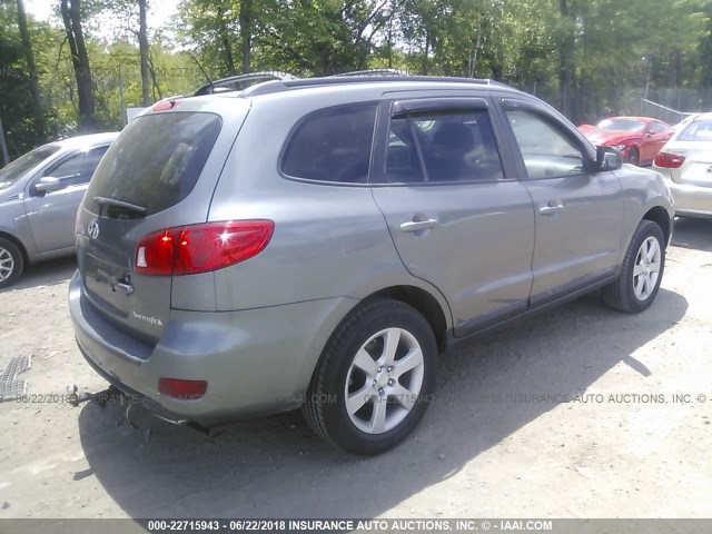 5NMSH13E69H294614 - 2009 HYUNDAI SANTA FE SE/LIMITED GRAY photo 4