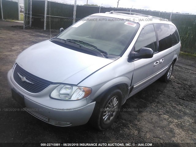 2C8GP64L33R132583 - 2003 CHRYSLER TOWN & COUNTRY LIMITED SILVER photo 2