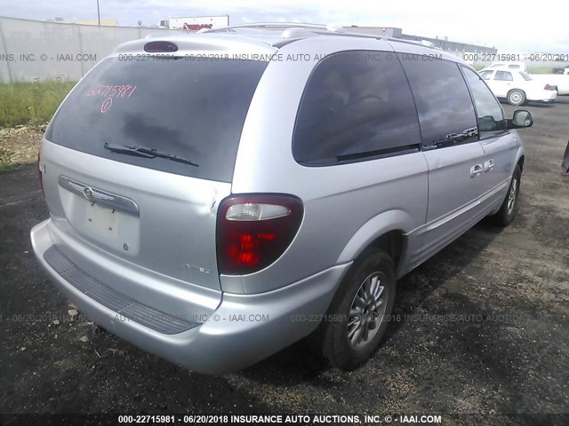 2C8GP64L33R132583 - 2003 CHRYSLER TOWN & COUNTRY LIMITED SILVER photo 4
