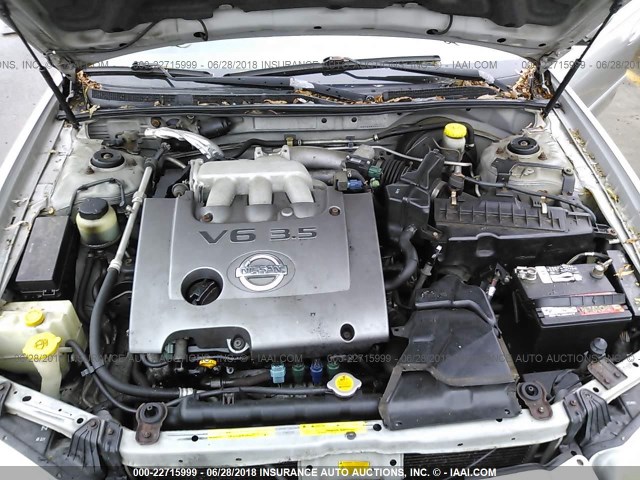 JN1DA31A33T430862 - 2003 NISSAN MAXIMA GLE/SE SILVER photo 10