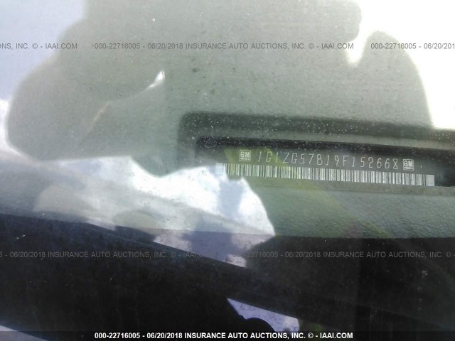 1G1ZG57B19F152668 - 2009 CHEVROLET MALIBU LS GREEN photo 9