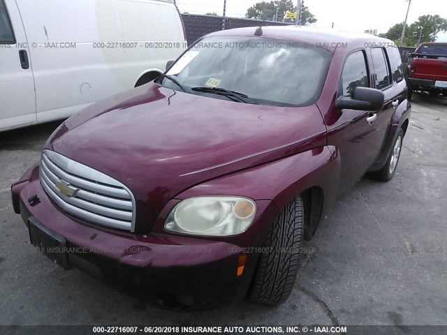3GNDA13D76S508753 - 2006 CHEVROLET HHR LS MAROON photo 2