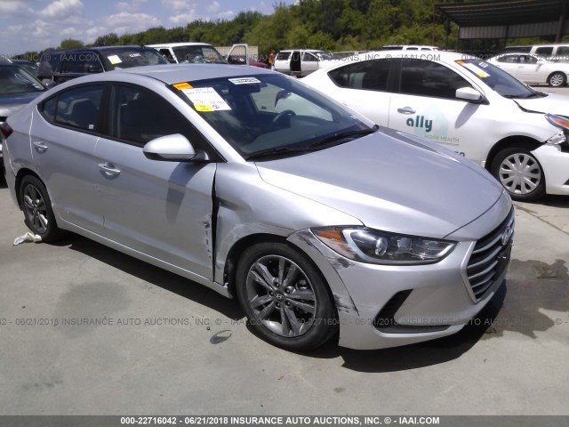 5NPD84LF9JH216015 - 2018 HYUNDAI ELANTRA SEL/VALUE/LIMITED SILVER photo 1