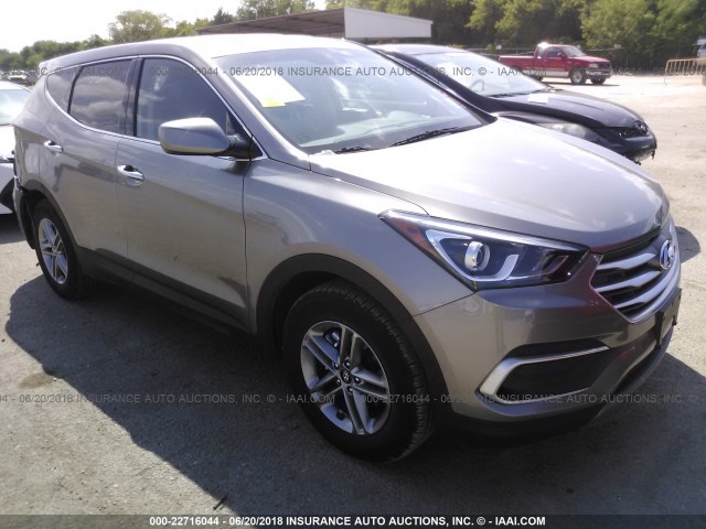 5XYZT3LBXJG567423 - 2018 HYUNDAI SANTA FE SPORT  GRAY photo 1