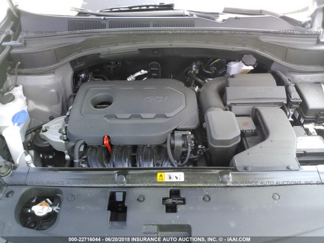 5XYZT3LBXJG567423 - 2018 HYUNDAI SANTA FE SPORT  灰色 照片 10