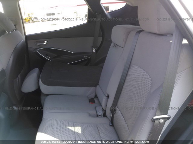 5XYZT3LBXJG567423 - 2018 HYUNDAI SANTA FE SPORT  GRAY photo 8