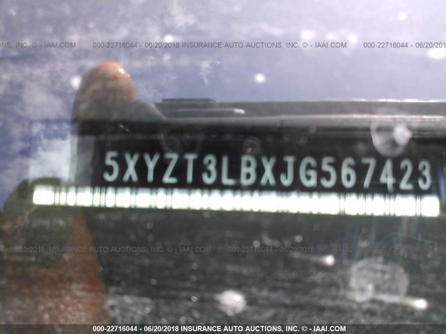 5XYZT3LBXJG567423 - 2018 HYUNDAI SANTA FE SPORT  灰色 照片 9